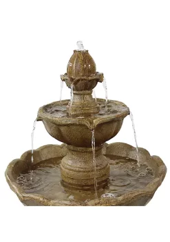 Top 10 ✔️ Blooming Flower Resin Outdoor 2-Tier Water Fountain by Sunnydaze Decor 🌟 -Sunnydaze Decor Shop Belk 2217