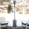Flash Sale 🛒 Outdoor Patio Heater with Wheels and Cover - 7-Foot - Stainless Steel by Sunnydaze Decor ✔️ -Sunnydaze Decor Shop Belk 2232