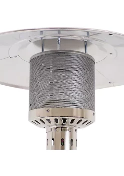 Flash Sale 🛒 Outdoor Patio Heater with Wheels and Cover - 7-Foot - Stainless Steel by Sunnydaze Decor ✔️ -Sunnydaze Decor Shop Belk 2233