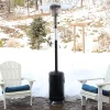 Buy 🎁 Outdoor Patio Heater with Wheels and Cover - 7-Foot - 🔨 Hammered Black by Sunnydaze Decor 😉 -Sunnydaze Decor Shop Belk 2249