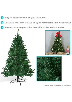 Wholesale 🧨 Sunnydaze Unlit Artificial Tannenbaum ❄ Christmas Tree - Green - 5-Foot by Sunnydaze Decor 🎁 -Sunnydaze Decor Shop Belk 228