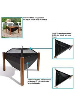 Coupon ๐ฅฐ 31 in Triangle Steel Fire Pit Table with Grate, Poker, and Screen by Sunnydaze Decor ๐ 11 Coupon ๐ฅฐ 31 in Triangle Steel Fire Pit Table with Grate, Poker, and Screen by Sunnydaze Decor ๐ -Sunnydaze Decor Shop Belk 2292