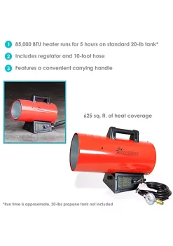 Wholesale 😍 85,000 BTU Steel Forced Air Propane Heater with Auto Shut Off by Sunnydaze Decor 🌟 -Sunnydaze Decor Shop Belk 2298