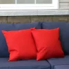 Hot Sale ✔️ Outdoor Square Decorative Throw Pillow -15 in - Red - Set of 2 by Sunnydaze Decor 🛒 -Sunnydaze Decor Shop Belk 23