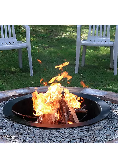 Outlet ๐ฅ 30 in Heavy-Duty Steel Above/In-Ground Fire Pit Ring Insert by Sunnydaze Decor ๐งจ 3 Outlet ๐ฅ 30 in Heavy-Duty Steel Above/In-Ground Fire Pit Ring Insert by Sunnydaze Decor ๐งจ
