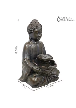 Wholesale ✨ Peaceful Buddha Electric Outdoor Garden Water Fountain - 18 in by Sunnydaze Decor 🌟 -Sunnydaze Decor Shop Belk 2310