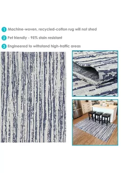 Cheap 🥰 Sunnydaze Allusive Boundaries Indoor Area Rug in Midnight - 5 x 7 Foot by Sunnydaze Decor 😉 -Sunnydaze Decor Shop Belk 2331