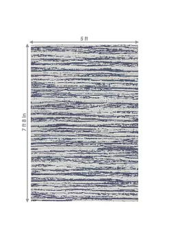 Cheap 🥰 Sunnydaze Allusive Boundaries Indoor Area Rug in Midnight - 5 x 7 Foot by Sunnydaze Decor 😉 -Sunnydaze Decor Shop Belk 2332