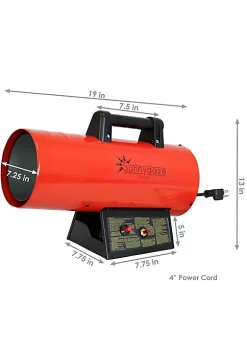 Deals 👏 40,000 BTU Steel Forced Air Propane Heater with Auto Shut Off by Sunnydaze Decor ⌛ -Sunnydaze Decor Shop Belk 2343