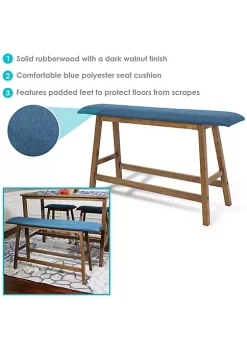 Best Sale ๐งจ Wooden Counter-Height Dining Bench with Cushion - Weathered Oak by Sunnydaze Decor ๐ 11 Best Sale ๐งจ Wooden Counter-Height Dining Bench with Cushion - Weathered Oak by Sunnydaze Decor ๐ -Sunnydaze Decor Shop Belk 2348