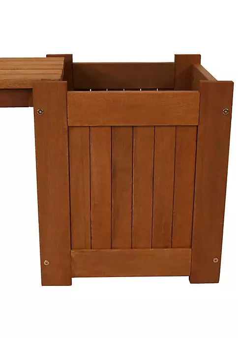 Coupon โญ Meranti Wood Outdoor Bench with Planter Boxes by Sunnydaze Decor ๐ 5 Coupon โญ Meranti Wood Outdoor Bench with Planter Boxes by Sunnydaze Decor ๐ - Image 3