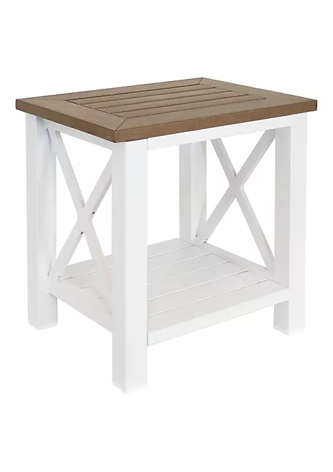 Best Pirce 🧨 17.25 in Polystyrene Corner Stool with Storage Shelf - Farmhouse by Sunnydaze Decor ❤️ 4 Best Pirce 🧨 17.25 in Polystyrene Corner Stool with Storage Shelf - Farmhouse by Sunnydaze Decor ❤️ - Image 2