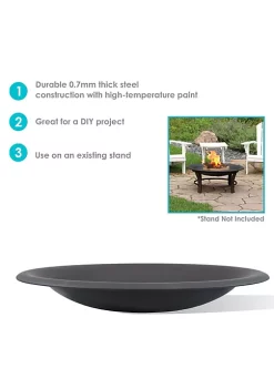 Best deal 🎁 33 in Classic Elegance Steel Replacement Fire Pit Bowl - Black by Sunnydaze Decor 🎉 -Sunnydaze Decor Shop Belk 2398