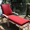 Outlet 👍 Indoor/Outdoor Olefin Chaise Lounge Chair Cushion - Red by Sunnydaze Decor 🤩 -Sunnydaze Decor Shop Belk 2413