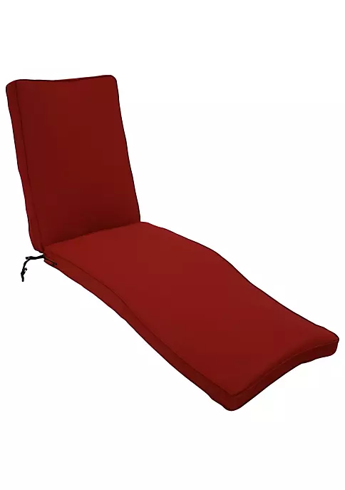 Outlet ๐ Indoor/Outdoor Olefin Chaise Lounge Chair Cushion - Red by Sunnydaze Decor ๐คฉ 4 Outlet ๐ Indoor/Outdoor Olefin Chaise Lounge Chair Cushion - Red by Sunnydaze Decor ๐คฉ - Image 2