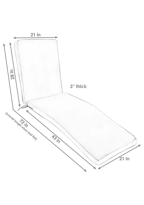 Outlet ๐ Indoor/Outdoor Olefin Chaise Lounge Chair Cushion - Red by Sunnydaze Decor ๐คฉ 7 Outlet ๐ Indoor/Outdoor Olefin Chaise Lounge Chair Cushion - Red by Sunnydaze Decor ๐คฉ - Image 5