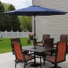 Budget ✔️ 9 ft Aluminum Patio Umbrella with Tilt and Crank - Navy Blue by Sunnydaze Decor ✨ -Sunnydaze Decor Shop Belk 2445