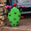 Discount 🎁 Yellow-Needled Barrel Cactus Metal Statue by Sunnydaze Decor 💯 -Sunnydaze Decor Shop Belk 2457
