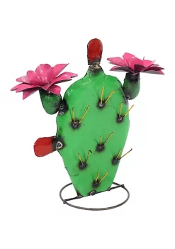 Discount 🎁 Yellow-Needled Barrel Cactus Metal Statue by Sunnydaze Decor 💯 -Sunnydaze Decor Shop Belk 2458