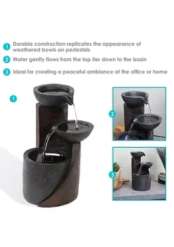 Deals ⭐ Descending Bowls Resin Indoor 3-Tier Water Fountain - 9 in by Sunnydaze Decor 👏 11 Deals ⭐ Descending Bowls Resin Indoor 3-Tier Water Fountain - 9 in by Sunnydaze Decor 👏 -Sunnydaze Decor Shop Belk 246