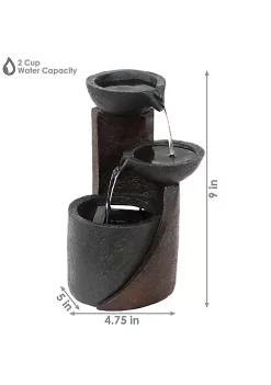 Deals ⭐ Descending Bowls Resin Indoor 3-Tier Water Fountain - 9 in by Sunnydaze Decor 👏 12 Deals ⭐ Descending Bowls Resin Indoor 3-Tier Water Fountain - 9 in by Sunnydaze Decor 👏 -Sunnydaze Decor Shop Belk 247