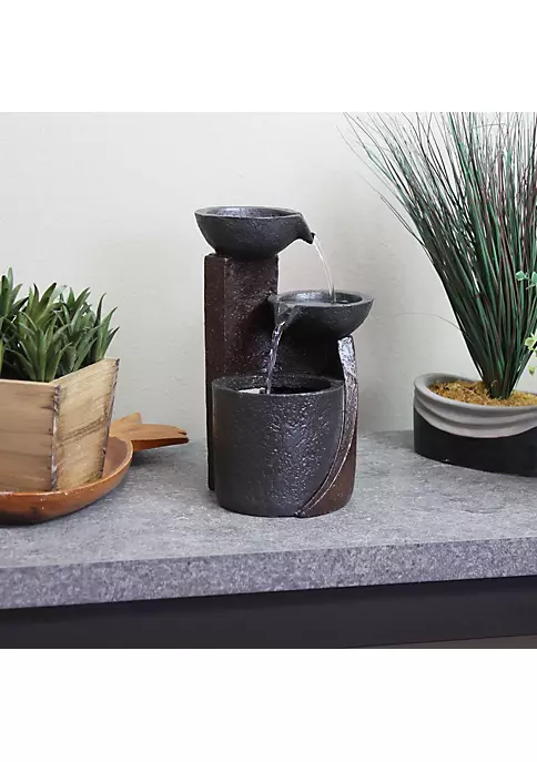 Deals ⭐ Descending Bowls Resin Indoor 3-Tier Water Fountain - 9 in by Sunnydaze Decor 👏 8 Deals ⭐ Descending Bowls Resin Indoor 3-Tier Water Fountain - 9 in by Sunnydaze Decor 👏 - Image 6