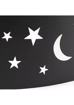 Promo 🌟 36 in Steel Die-Cute Stars and Moons Wood Burning Fire Pit Ring by Sunnydaze Decor 🎉 -Sunnydaze Decor Shop Belk 2506