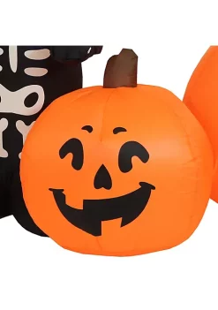 Discount 🔔 Haunted Pumpkin Patch 🎃 Halloween Inflatable Yard Decoration - 7 ft by Sunnydaze Decor 💯 -Sunnydaze Decor Shop Belk 2521