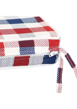 Wholesale 🛒 Sunnydaze 2 Square Outdoor Seat Cushions with Ties - Americano by Sunnydaze Decor ⭐ -Sunnydaze Decor Shop Belk 2527