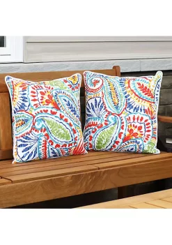 Best deal 😀 Indoor/Outdoor Square Throw Pillow - 16 in - Bold Paisley by Sunnydaze Decor ✨ 13 Best deal 😀 Indoor/Outdoor Square Throw Pillow - 16 in - Bold Paisley by Sunnydaze Decor ✨ -Sunnydaze Decor Shop Belk 2552