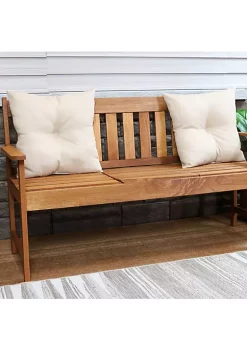 Best deal 💯 Sunnydaze 2 Outdoor Tufted Back Cushions - 19 x 19-Inch - Beige by Sunnydaze Decor 🔔 -Sunnydaze Decor Shop Belk 2558