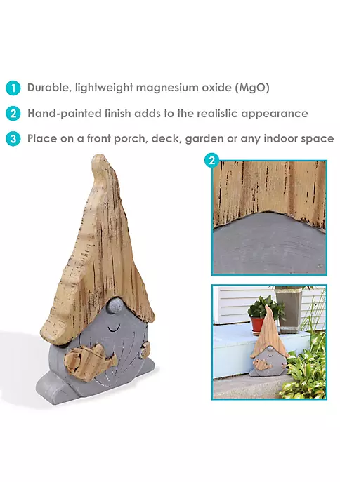 Wholesale 🎉 Sunnydaze Basil the Gardening Gnome Statue - Indoor/Outdoor Figurine - 18-Inch by Sunnydaze Decor 🎉 6 Wholesale 🎉 Sunnydaze Basil the Gardening Gnome Statue - Indoor/Outdoor Figurine - 18-Inch by Sunnydaze Decor 🎉 - Image 4