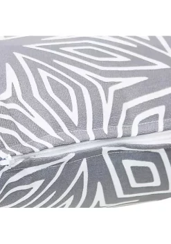 New ⭐ Sunnydaze 2 Outdoor Lumbar Throw Pillows - 12 x 20-Inch - Gray Geometric by Sunnydaze Decor 🛒 -Sunnydaze Decor Shop Belk 2567