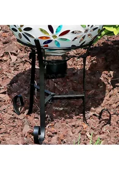 Buy 😀 Traditional Style Steel Outdoor Gazing Globe Stand - Black by Sunnydaze Decor 🔔