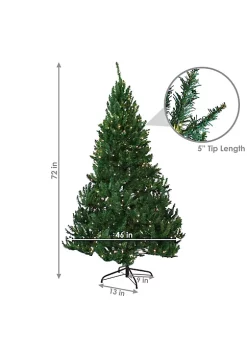 Wholesale ✨ Sunnydaze Pre-Lit Artificial Tannenbaum 🎁 Christmas Tree - Green - 6-Foot by Sunnydaze Decor ⭐ -Sunnydaze Decor Shop Belk 259