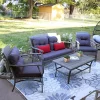 Discount ๐ Kingsley Rattan 4-Piece Patio Conversation Set - Charcoal by Sunnydaze Decor ๐ 1 Discount ๐ Kingsley Rattan 4-Piece Patio Conversation Set - Charcoal by Sunnydaze Decor ๐ -Sunnydaze Decor Shop Belk 2623