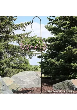 Coupon 💯 Black Steel Hanging Single Shepherd Hooks - 82 in - Set of 2 by Sunnydaze Decor 👏 -Sunnydaze Decor Shop Belk 271