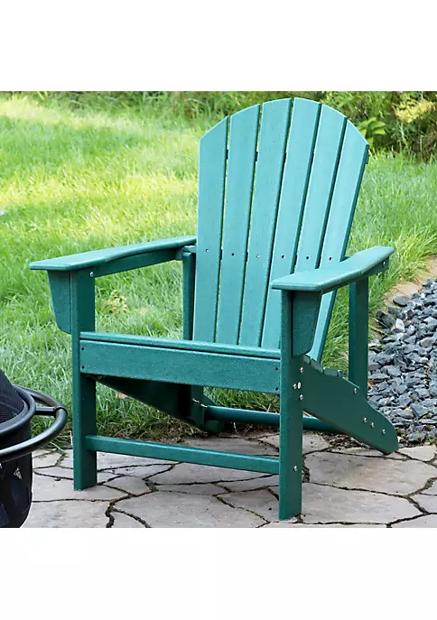 Promo ๐ Upright HDPE Raised Outdoor Adirondack Chair - Green - Set of 2 by Sunnydaze Decor ๐ 3 Promo ๐ Upright HDPE Raised Outdoor Adirondack Chair - Green - Set of 2 by Sunnydaze Decor ๐
