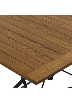 Hot Sale 🎉 47.5 in European Chestnut Folding Rectangular Patio Dining Table by Sunnydaze Decor 😍 -Sunnydaze Decor Shop Belk 2725