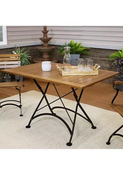 Hot Sale 🎉 47.5 in European Chestnut Folding Rectangular Patio Dining Table by Sunnydaze Decor 😍 -Sunnydaze Decor Shop Belk 2728