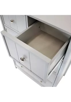 Top 10 👏 Beadboard Vertical 👗 Dresser with 5 Drawers - Gray - 43.5 in by Sunnydaze Decor 🌟 -Sunnydaze Decor Shop Belk 2764