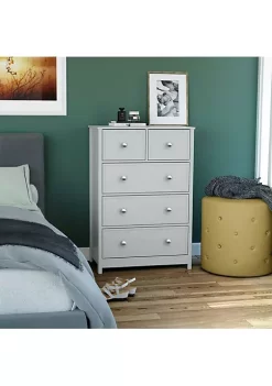 Top 10 👏 Beadboard Vertical 👗 Dresser with 5 Drawers - Gray - 43.5 in by Sunnydaze Decor 🌟 -Sunnydaze Decor Shop Belk 2766