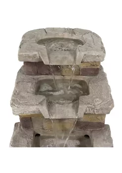 Budget ๐ Polyresin 3-Tiered Brick Steps Outdoor Water Fountain - 21 in by Sunnydaze Decor ๐ 10 Budget ๐ Polyresin 3-Tiered Brick Steps Outdoor Water Fountain - 21 in by Sunnydaze Decor ๐ -Sunnydaze Decor Shop Belk 2769