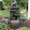 Best deal 😍 Cascading Earthware Pottery Stream Water Fountain - 39 in by Sunnydaze Decor 😀