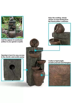 Best deal 😍 Cascading Earthware Pottery Stream Water Fountain - 39 in by Sunnydaze Decor 😀 -Sunnydaze Decor Shop Belk 2798