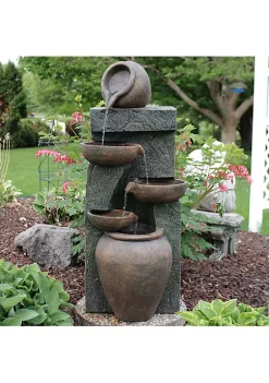 Best deal 😍 Cascading Earthware Pottery Stream Water Fountain - 39 in by Sunnydaze Decor 😀 -Sunnydaze Decor Shop Belk 2800