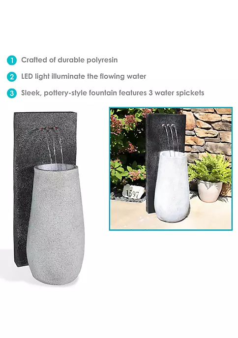 Wholesale ๐ Three Stream Monterno Water Fountain with LED Lights - 35 in by Sunnydaze Decor โค๏ธ 6 Wholesale ๐ Three Stream Monterno Water Fountain with LED Lights - 35 in by Sunnydaze Decor โค๏ธ - Image 4