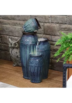 Best Pirce ✨ Tour de Vase Ceramic Pot Water Fountain with LED Lights - 27 in by Sunnydaze Decor ⌛ -Sunnydaze Decor Shop Belk 2888