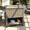 Flash Sale 🤩 21 gal Resin Patio Serving Cart with Cooler - Driftwood by Sunnydaze Decor 🔥 -Sunnydaze Decor Shop Belk 2895