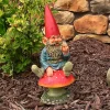 Cheap ⌛ Sunnydaze Adam with Butterfly Gnome -14-Inch by Sunnydaze Decor 😀 -Sunnydaze Decor Shop Belk 29